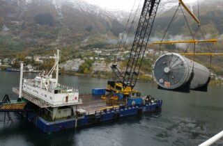 Project cargo lift in Norway - Hacklin Logistics project forwarder Finland