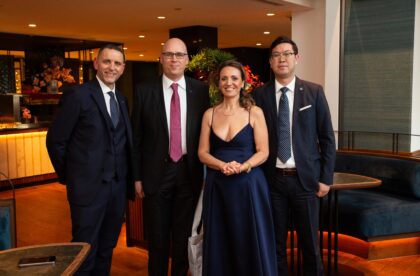 Hacklin Shanghai representatives and industry partners gathered at The Heavy Lift Group (THLG) conference, highlighting international cooperation within the global project logistics and heavy-lift community.